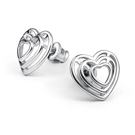 Серьги пуссеты из серебра
