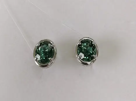 Серьги пуссеты из серебра