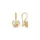 Серьги детские из комбинированного золота
