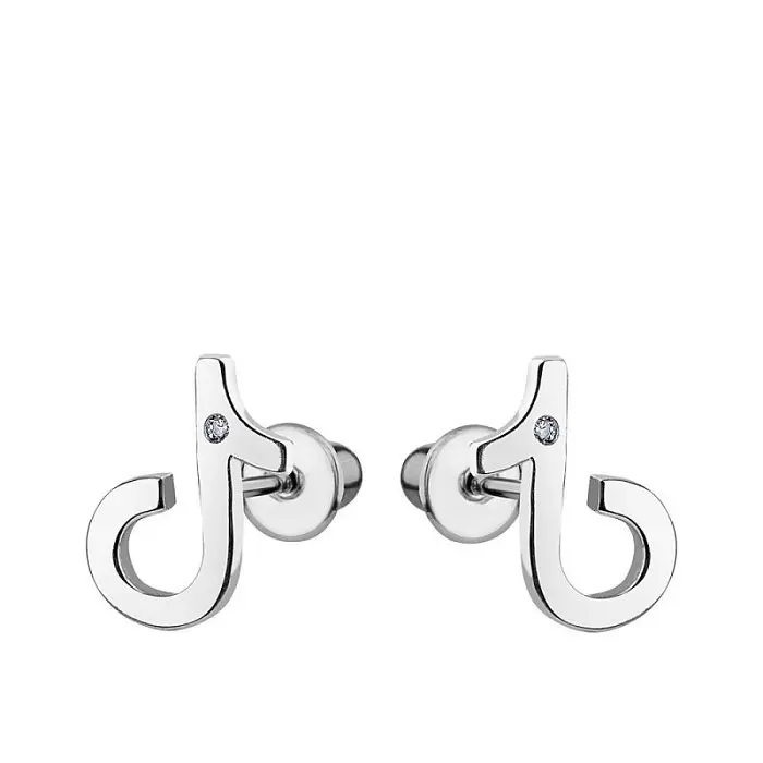 Серьги пуссеты из серебра