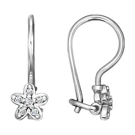 Серьги детские из серебра