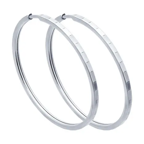 Серьги конго из серебра