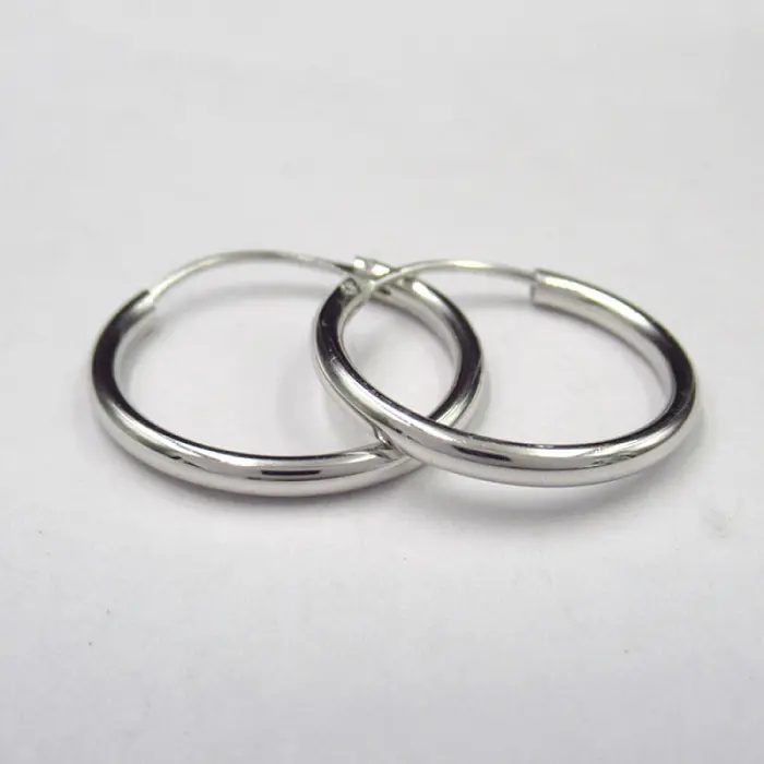 Серьги конго из серебра
