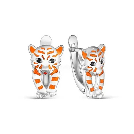 Серьги детские из серебра