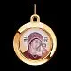 Подвеска икона из красного золота