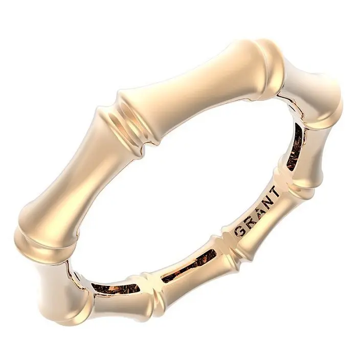 Кольцо декоративное из красного золота