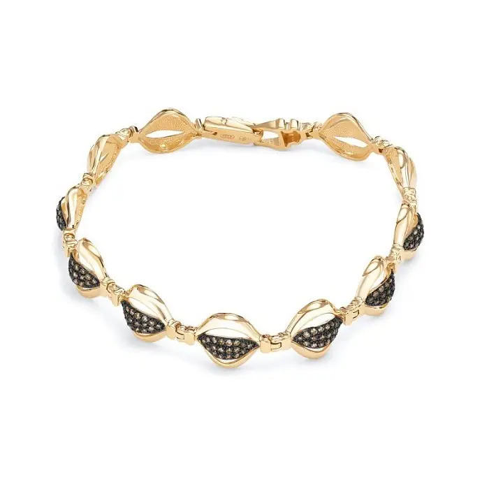 Браслет декоративный из красного золота