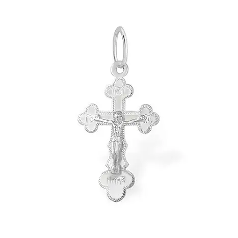 Подвеска крест из серебра