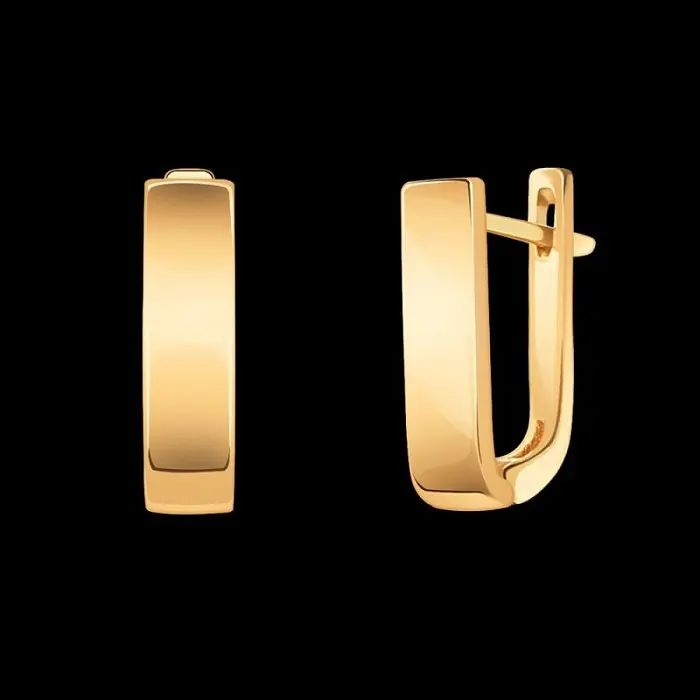 Серьги детские из красного золота