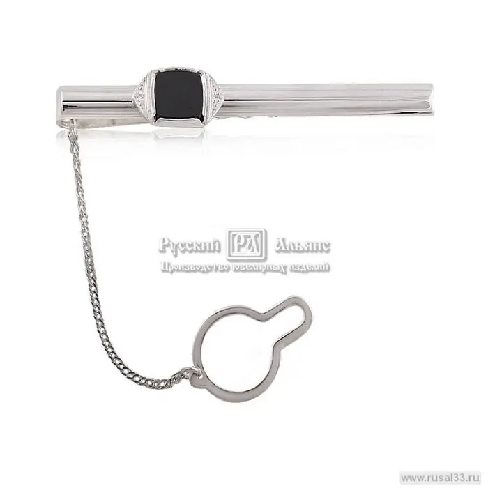 Зажим для галстука из серебра