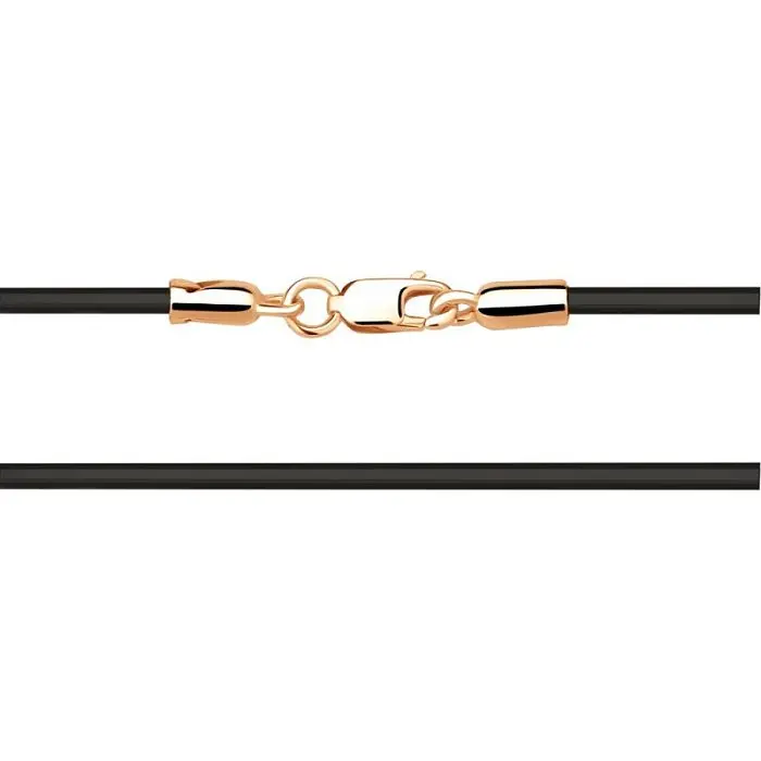 Цепь шнурок из позолоты без вставок