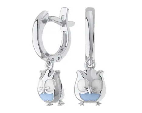 Серьги детские из серебра
