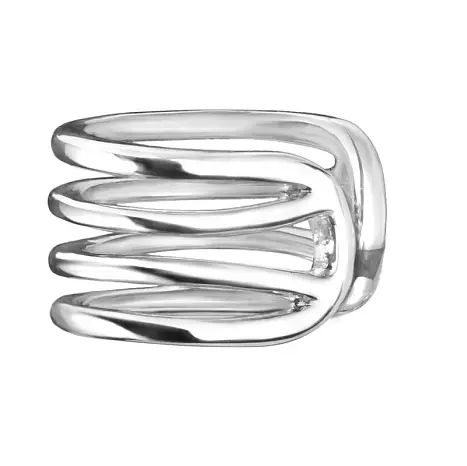 Серьги каффы из серебра