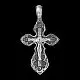 Подвеска крест из серебра