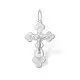 Подвеска крест из серебра