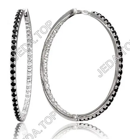 Серьги конго из серебра