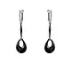 Серьги подвесные из серебра