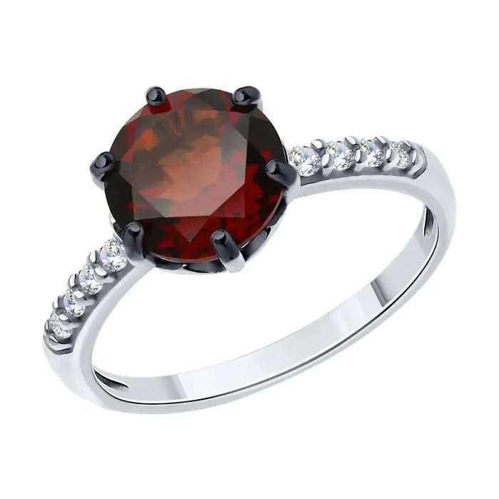 Кольцо декоративное из серебра