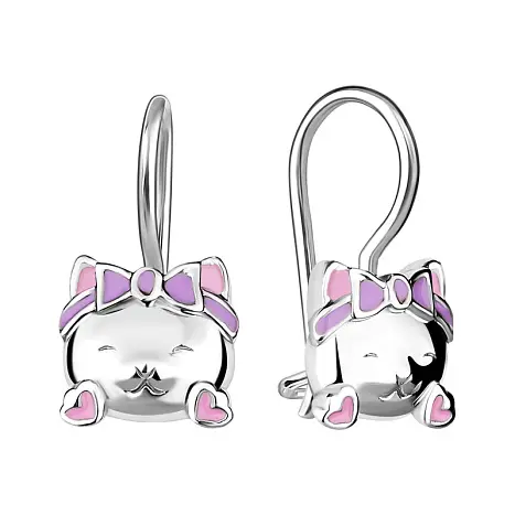 Серьги детские из серебра