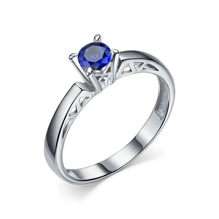 Кольцо декоративное из белого золота