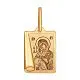 Подвеска икона из красного золота