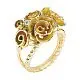 Кольцо декоративное из желтого золота
