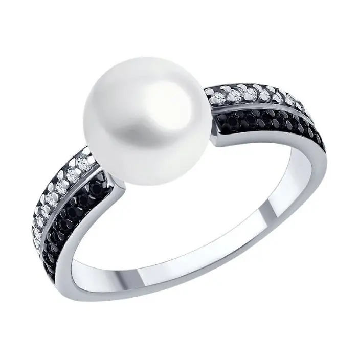 Кольцо декоративное из серебра