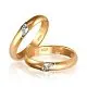 Кольцо обручальное из комбинированного золота