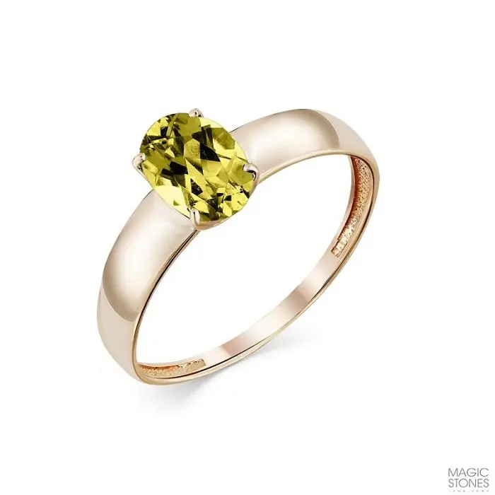 Кольцо декоративное из красного золота вид 1