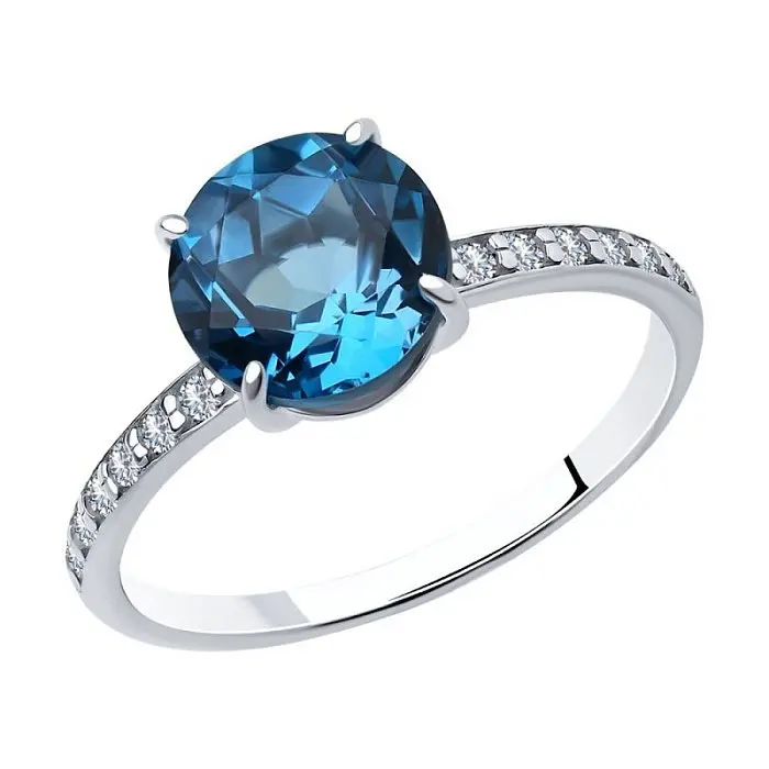 Кольцо декоративное из серебра