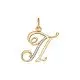 Подвеска буква из красного золота