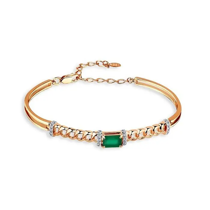 Браслет декоративный из красного золота