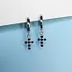 Серьги подвесные из серебра