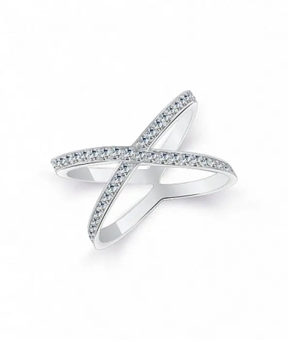 Кольцо декоративное из серебра