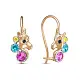 Серьги детские из красного золота