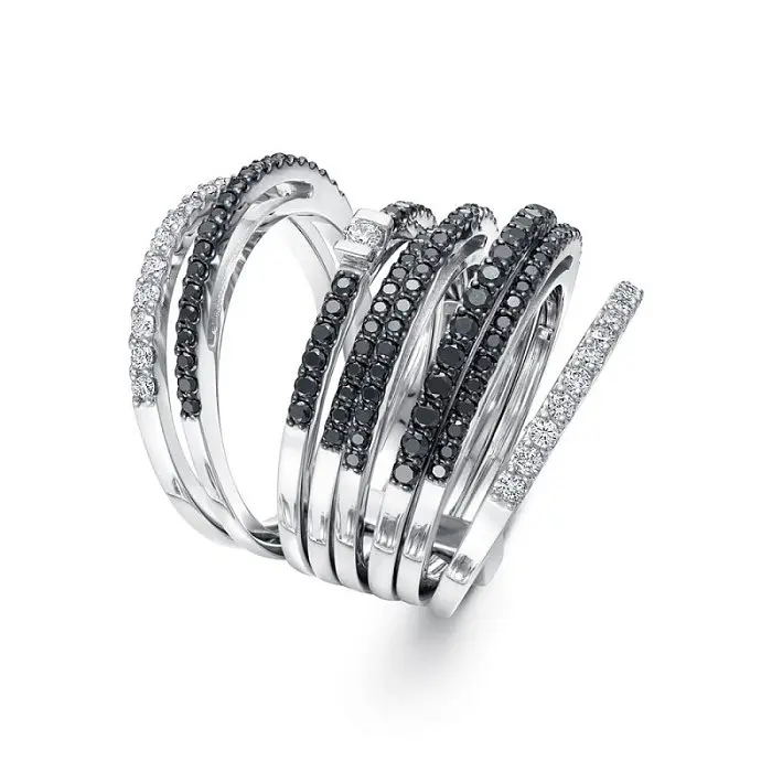 Кольцо декоративное из белого золота Кольцо декоративное из белого золота