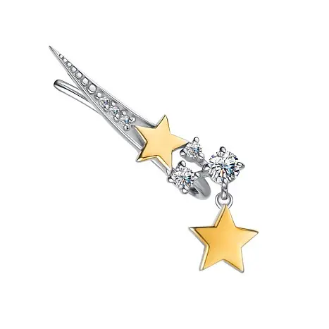 Серьги одиночные из серебра