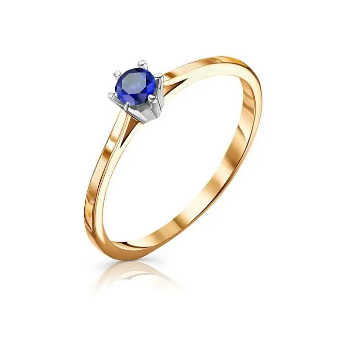 Кольцо декоративное из комбинированного золота