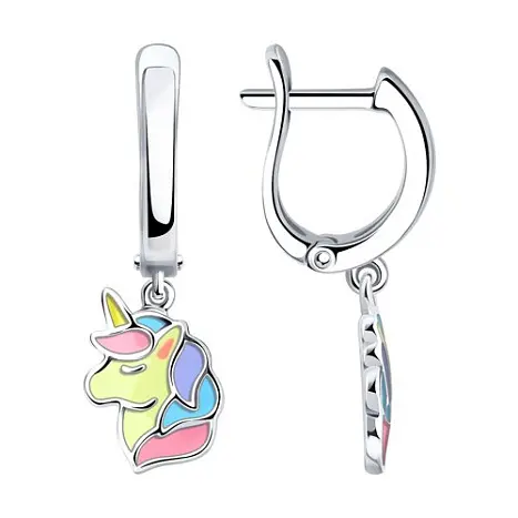 Серьги детские из серебра