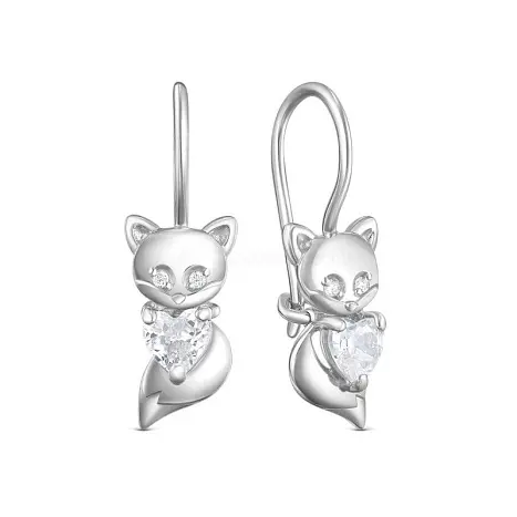 Серьги детские из серебра