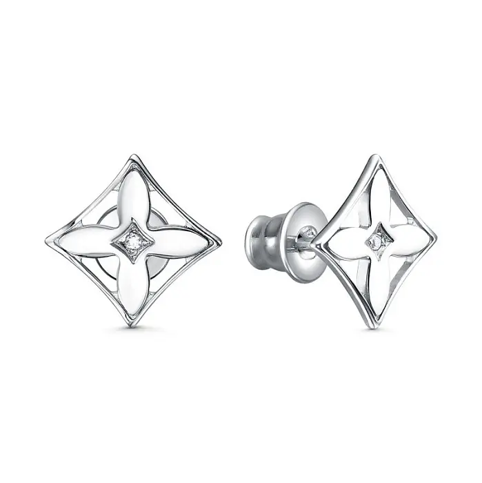 Серьги пуссеты из серебра