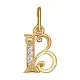 Подвеска буква из красного золота