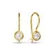 Серьги детские из красного золота