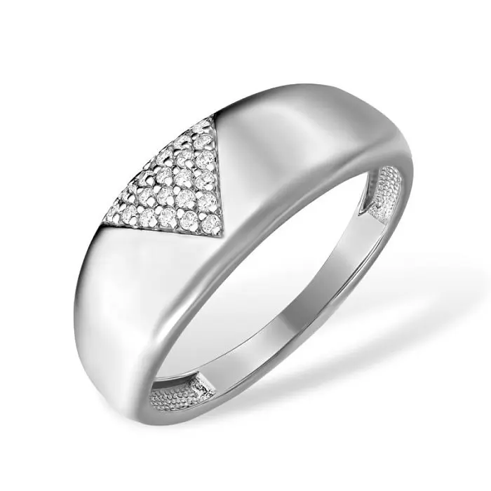 Кольцо декоративное из серебра