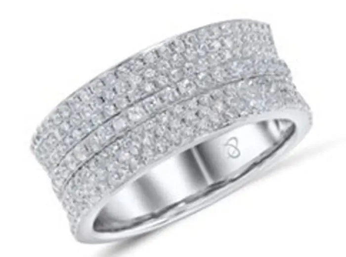 Кольцо декоративное из серебра