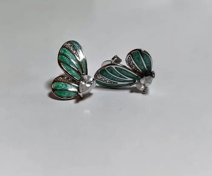 Серьги пуссеты из серебра