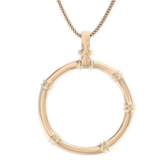 Подвеска декоративная из красного золота