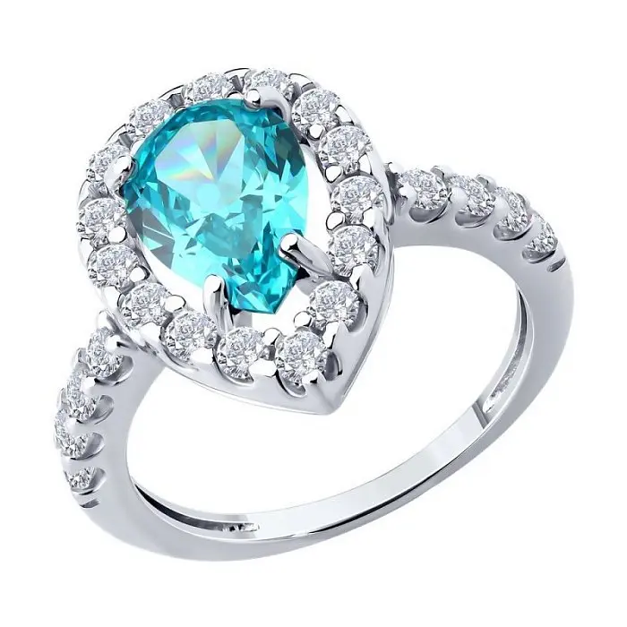 Кольцо декоративное из серебра