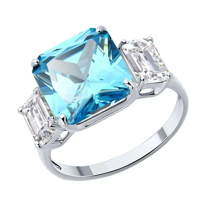 Кольцо декоративное из серебра