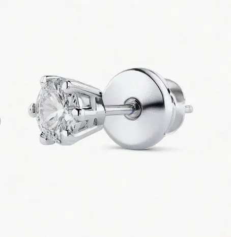 Серьги одиночные из серебра